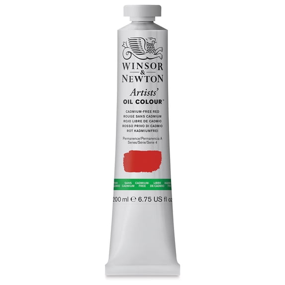 Winsor & Newton Artists' Oil Color, 200ml, Cadmium Free Red