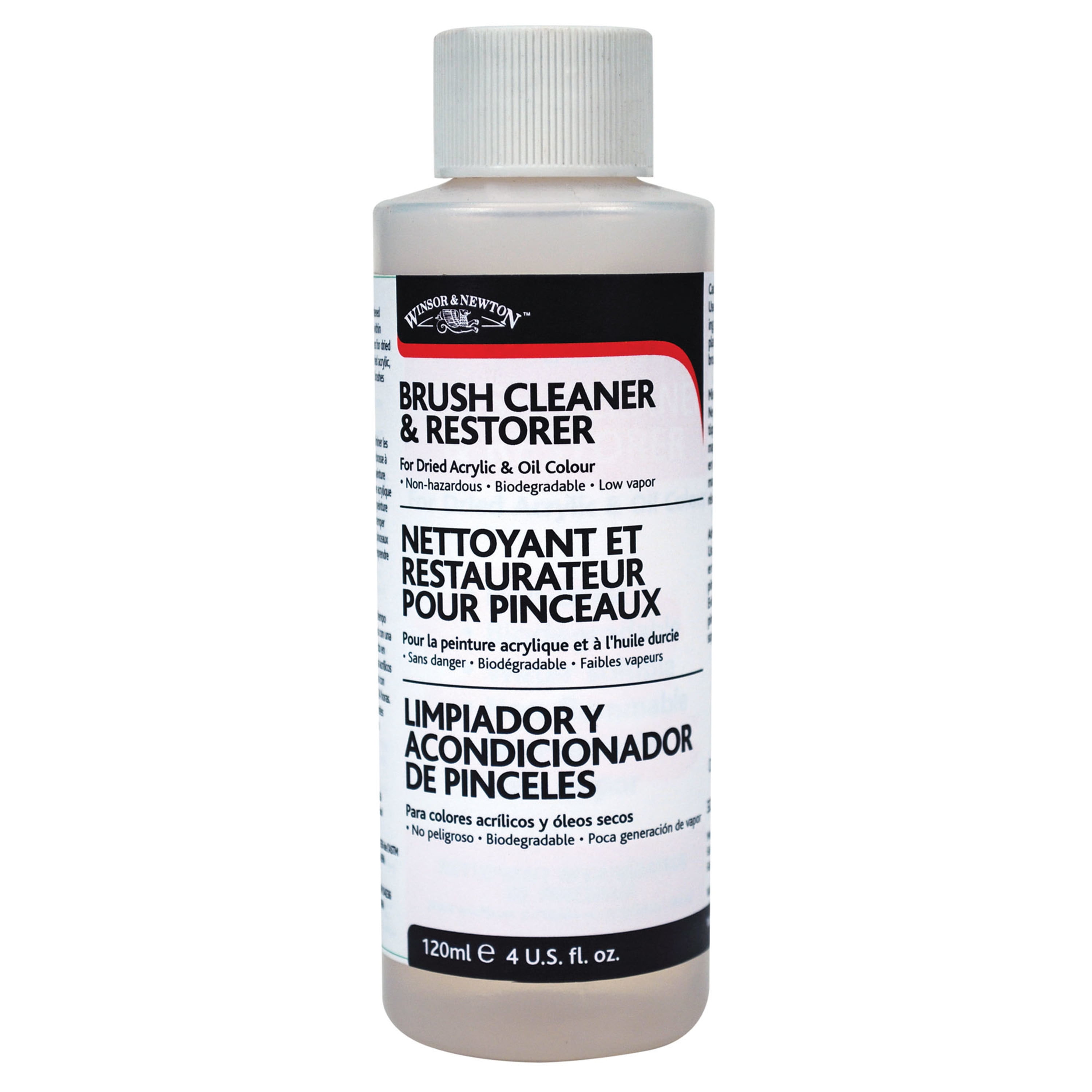 Winsor & Newton Brush Cleaner & Restorer, 4 oz.