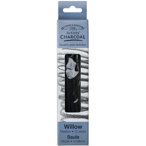Winsor & Newton Charcoal Sticks, Willow Charcoal, Medium
