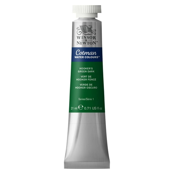 Winsor & Newton Cotman Watercolor, 21ml Tube, Hooker's Green Deep