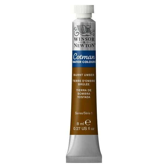 Winsor & Newton Cotman Watercolor, 8ml Tube, Burnt Umber
