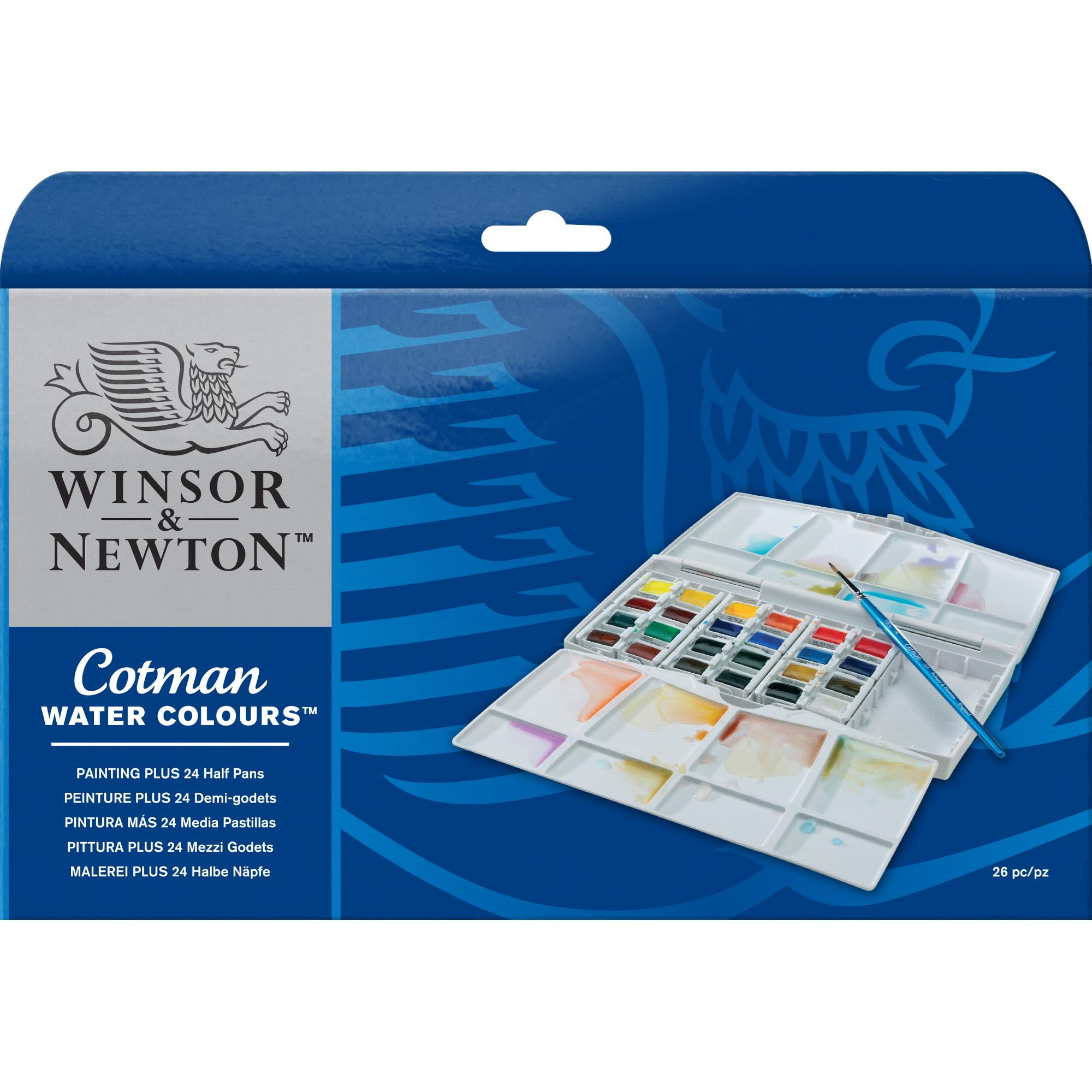 Winsor and Newton Cotman 45 Half Pan Watercolour Set  Watercolor supplies,  Watercolor paint set, Oil painting supplies