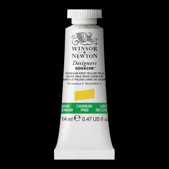 Winsor & Newton Designer Gouache, 14ml, Cadmium-Free Yellow Pale
