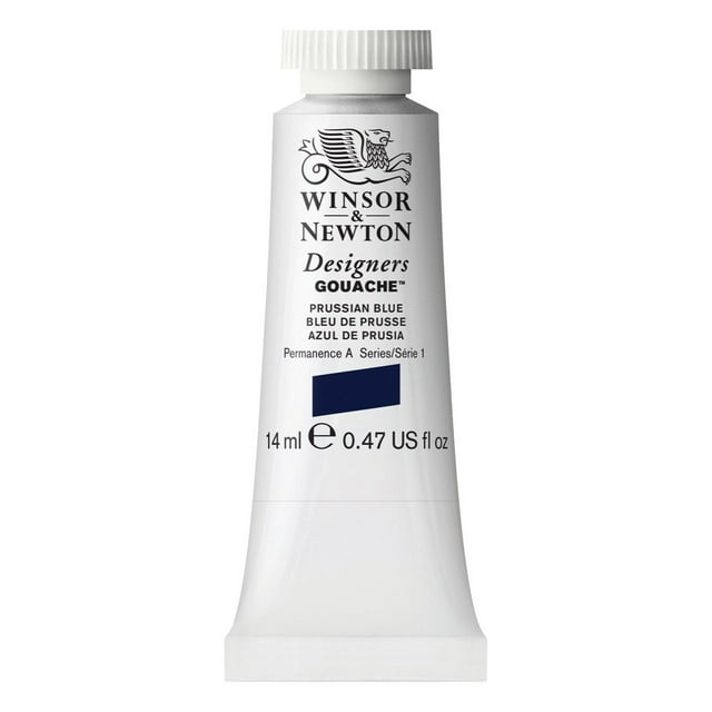 Winsor & Newton Designers Gouache - Peinture Gouache Pour Le Dessin, L'illustration, Le Design - Aquarelle Opaque, Tube De 14ml, Couleur Turquoise De Cobalt Clair Row