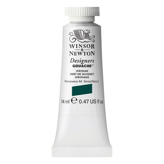 Winsor & Newton Designers Gouache Color, 14ml, Viridian