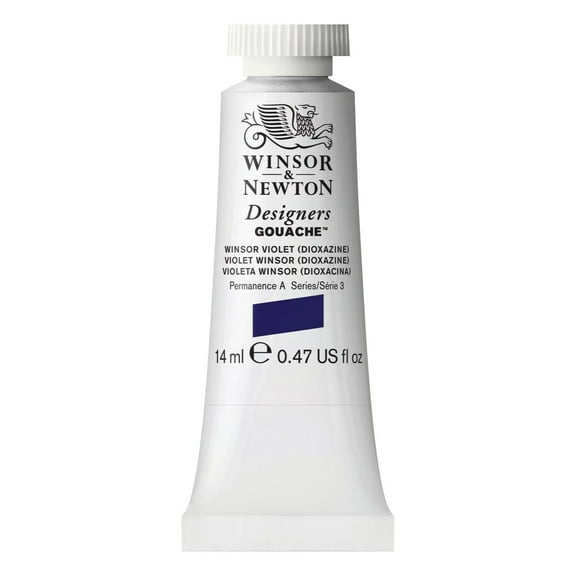 Winsor & Newton Designers Gouache Color, 14ml, Winsor Violet (Dioxazine)