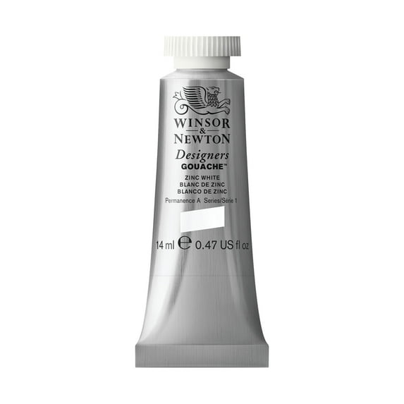 Winsor & Newton Designers Gouache Color, 14ml, Zinc White