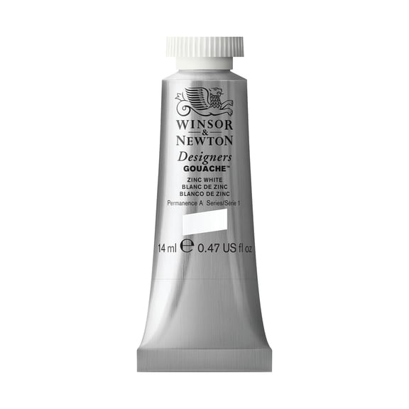 Winsor & Newton Designers Gouache Color, 14ml, Zinc White