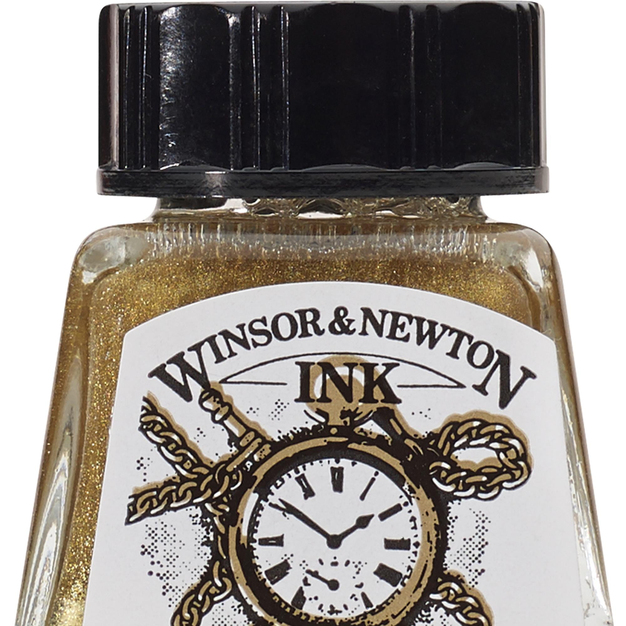 Winsor & Newton Drawing Ink Non-Waterproof Black Indian Ink .5 oz - RISD  Store