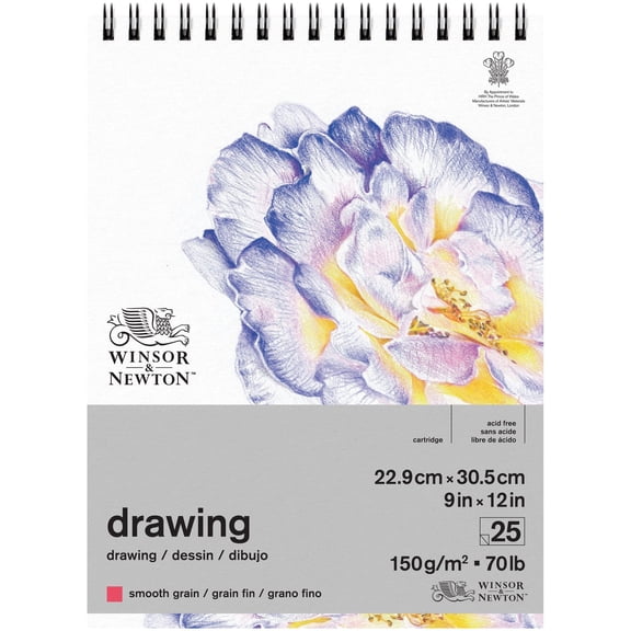 Winsor & Newton Drawing Pad - 9" x 12", Smooth