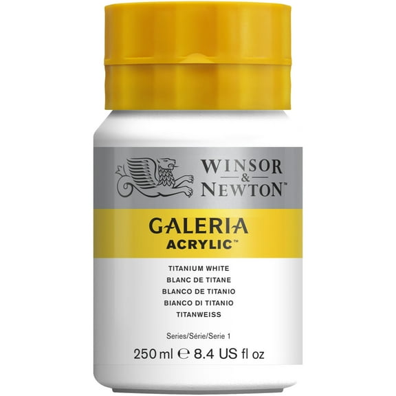 Winsor & Newton Galeria Acrylic, 250ml Squeeze Bottle, Titanium White