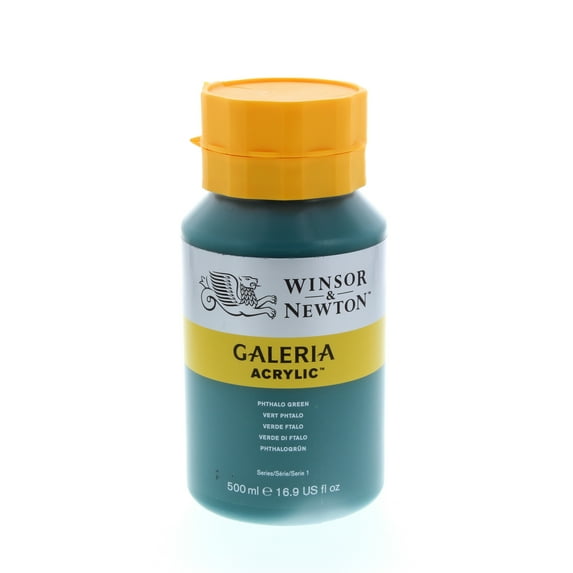 Winsor & Newton Galeria Acrylic, 500ml Squeeze Bottle, Pthalo Green