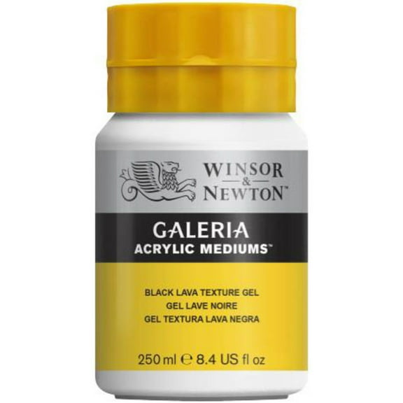 Winsor & Newton Galeria Texture Gel, 250ml, Black Lava