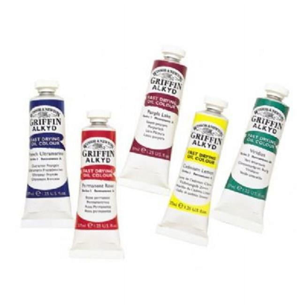 Winsor & Newton Griffin Alkyd Colore A Olio, 37 Ml, Giallo Cadmio Luce - 3