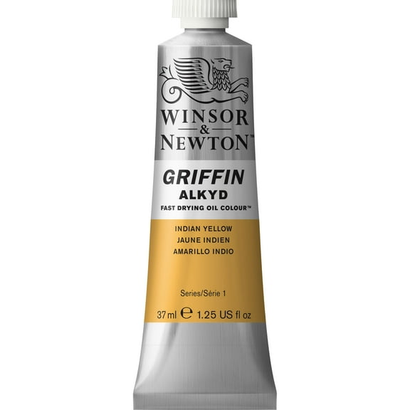 Winsor & Newton Griffin Alkyd Fast-Drying Oil Paint, 37ml, Indian Yellow