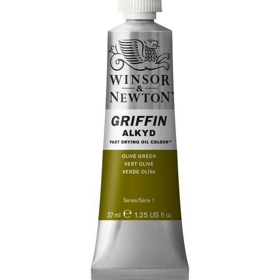 Winsor & Newton Griffin Alkyd Fast-Drying Oil Paint, 37ml, Olive Green