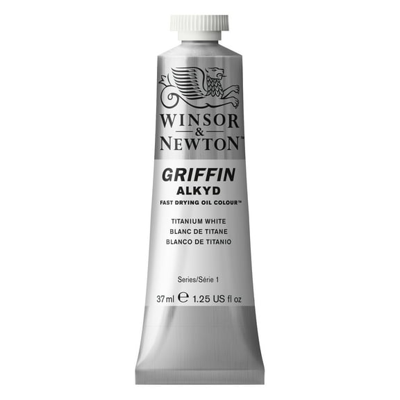 Winsor & Newton Griffin Alkyd Fast-Drying Oil Paint, 37ml, Titanium White