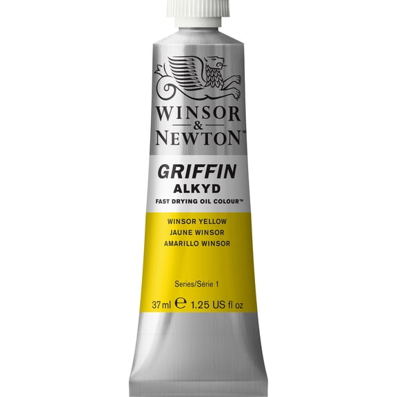 Winsor & Newton Griffin Alkyd Fast-Drying Oil Paint, 37ml, Winsor Yellow