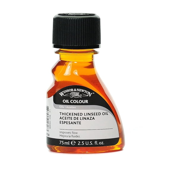 Winsor & Newton Linseed Oil, Thickened, 75 mL, Pack Of 2