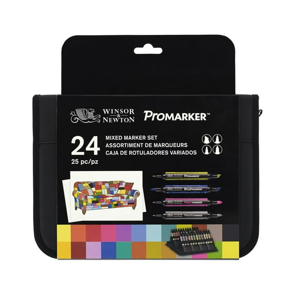 Winsor & Newton Mixed Marker Set of 24