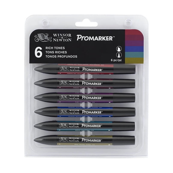 Winsor & Newton ProMarker 6 Rich Tones