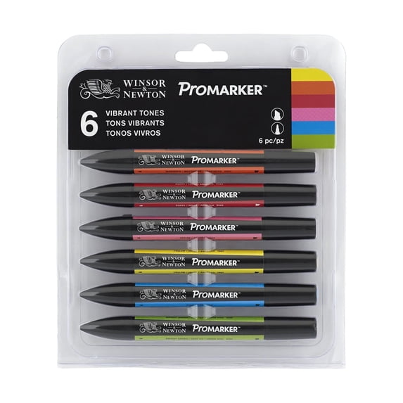 Winsor & Newton ProMarker 6 Vibrant Tones