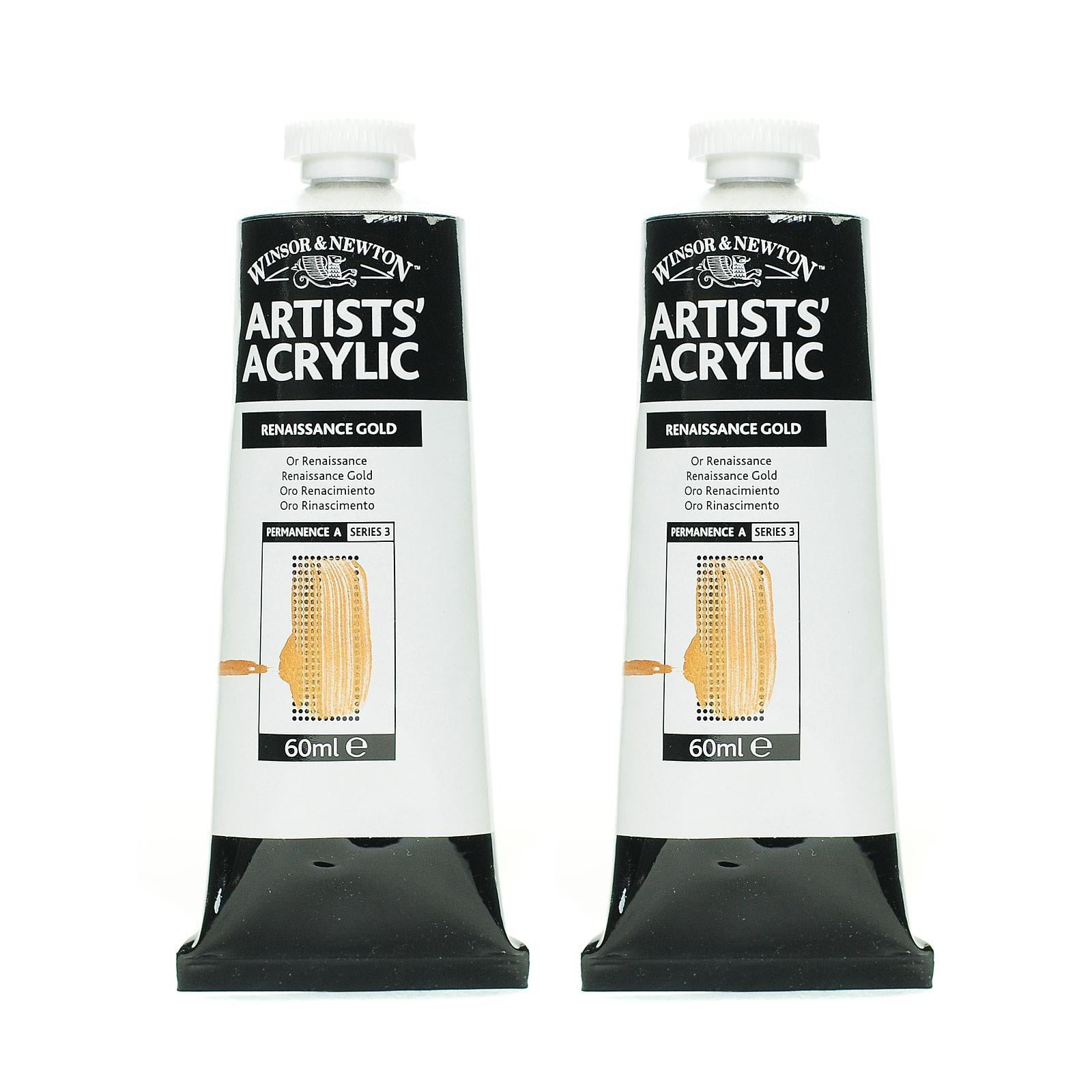 Winsor & Newton Professional Acrylic Colors, 60 mL, Renaissance Gold, 573, Pack Of 2