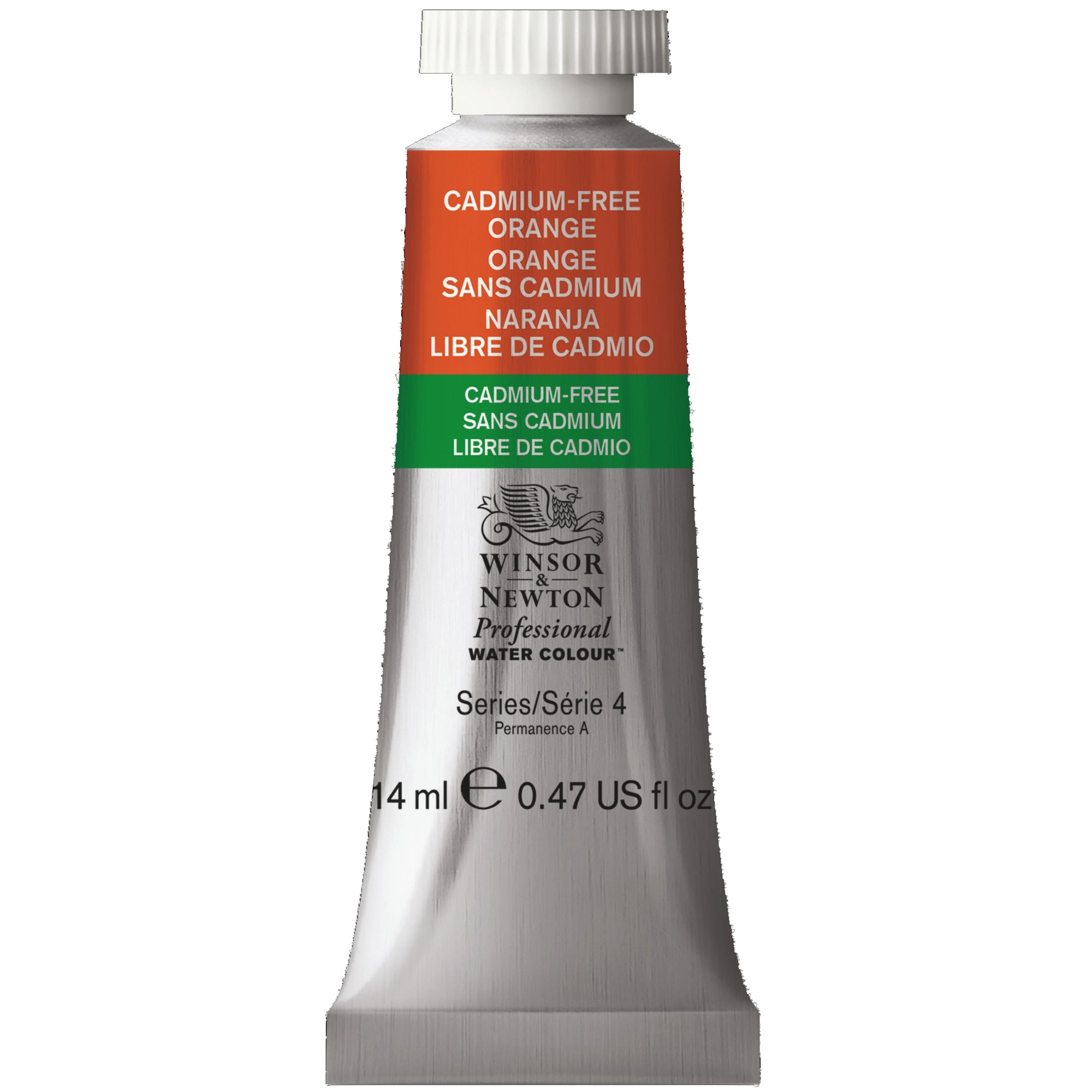 Winsor & Newton Professional Watercolor, 14ml, Cadmium-Free Orange