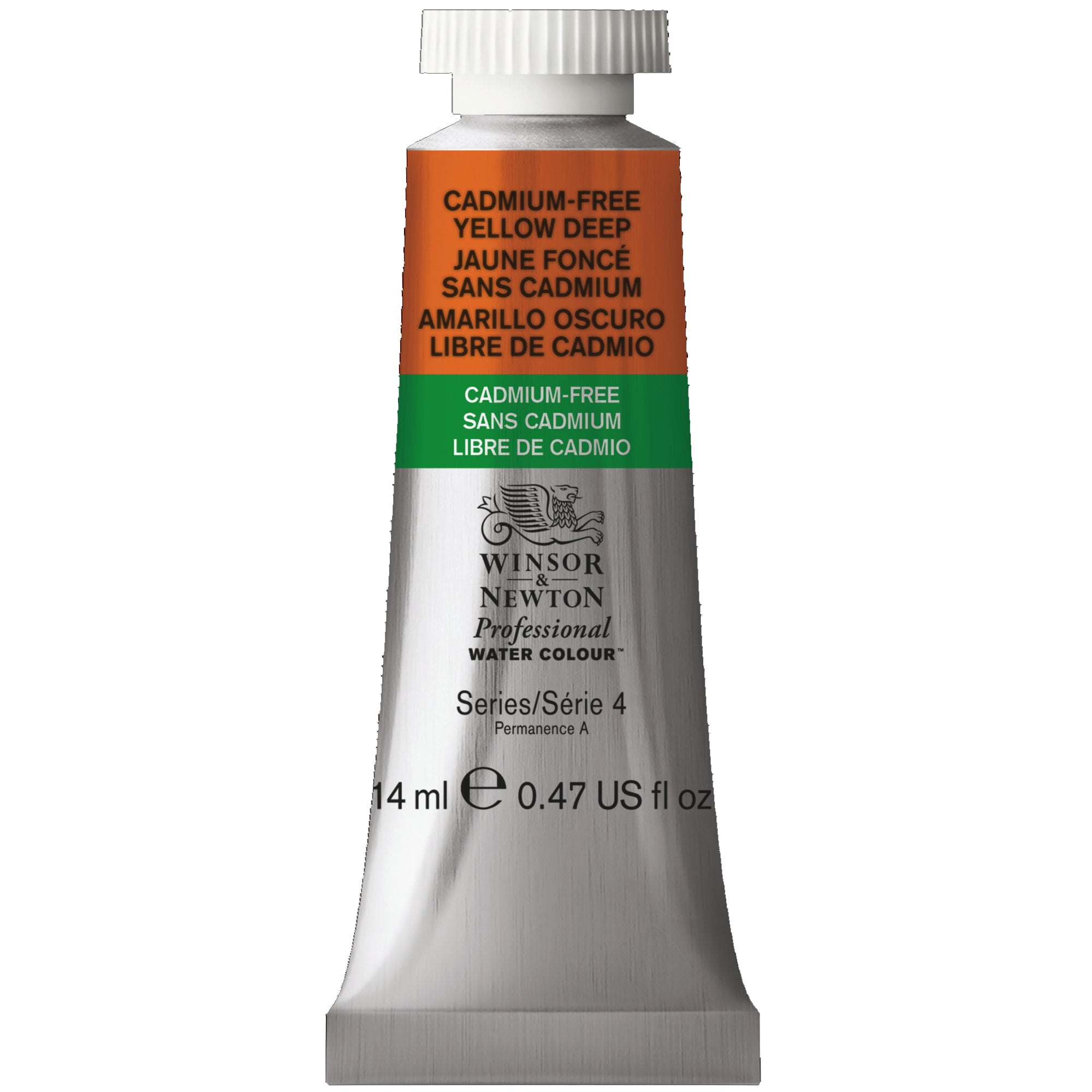 Winsor & Newton Professional Watercolor, 14ml, Cadmium-Free Yellow Deep