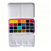 Winsor & Newton Professional Watercolor 24color set handmade watercolor 1ml iron box with color card