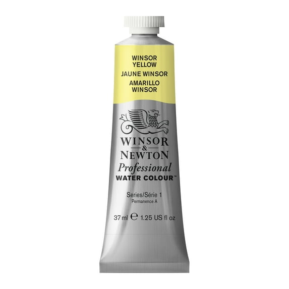 Winsor & Newton Professional Watercolor, 37ml, Winsor Yellow