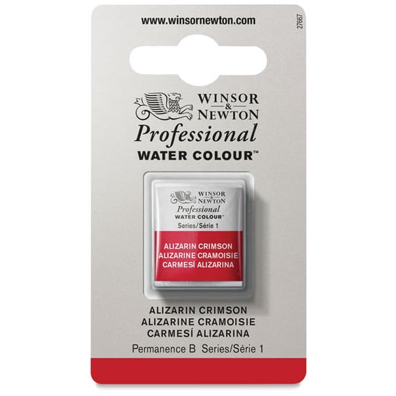 Winsor & Newton Professional Watercolor - Alizarin Crimson, Half Pan