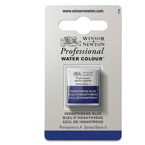 Winsor & Newton Professional Watercolor - Indanthrene Blue, Half Pan