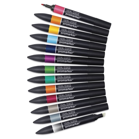 Winsor & Newton Promarker - Set of 13. Tattoo Tones