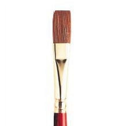 Winsor & Newton Sceptre Gold II Brush, Series 606, Short Handle, OneStroke Flat, 3/8"