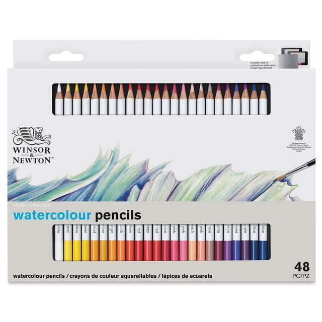 Winsor & Newton Studio Collection Watercolor Pencils Set of 48