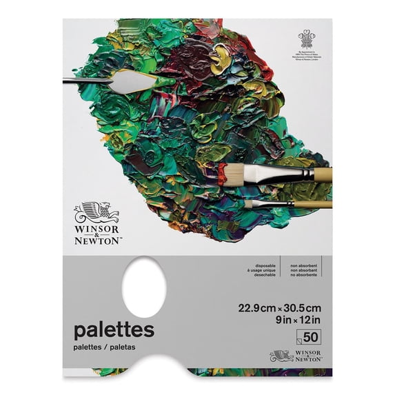 Winsor & Newton Professional Tear Off Palette Paper, Transparent, 9X12 in, 50 Sheets