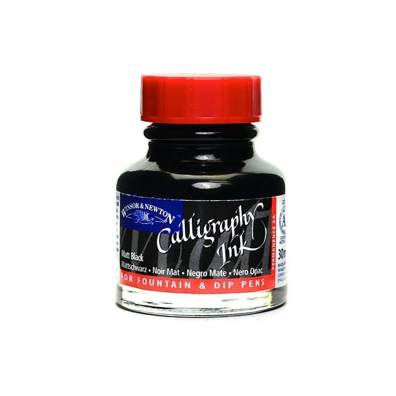 Winsor & Newton Winsor & Newton Matte Black Calligraphy Ink (Pack of 3)