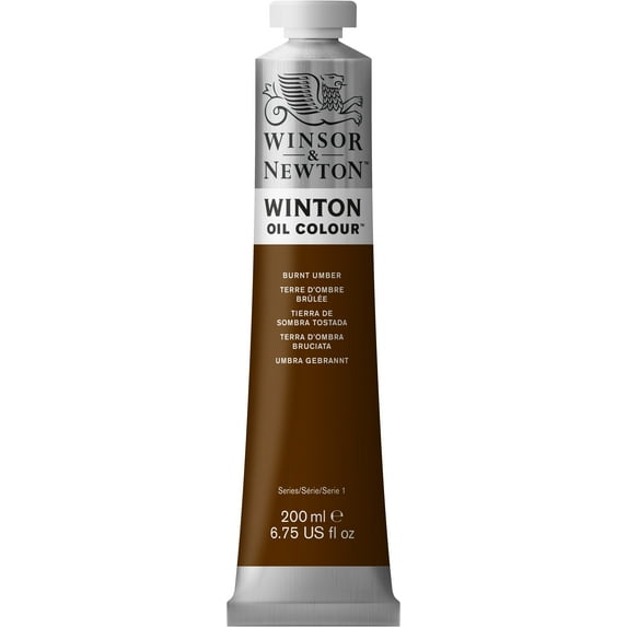 Winsor & Newton Winton Oil Color, 6.75 Ounce Tube, Burnt Umber
