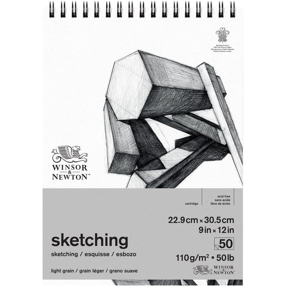 Winsor & Newton Wirebound Sketching Pad - 9" x 12"