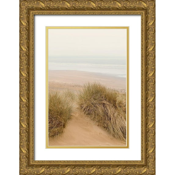 Winstanley, Ian 13x18 Gold Ornate Wood Framed with Double Matting Museum Art Print Titled - White Oceans 31