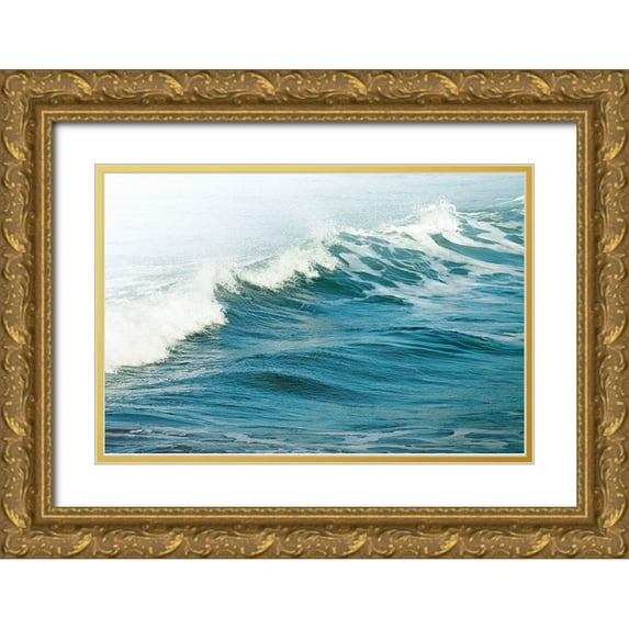 Winstanley, Ian 18x13 Gold Ornate Wood Framed with Double Matting Museum Art Print Titled - White Oceans 66