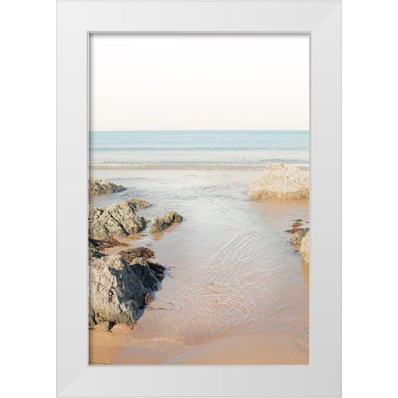 Winstanley, Ian 23x32 White Modern Wood Framed Museum Art Print Titled - White Oceans 64