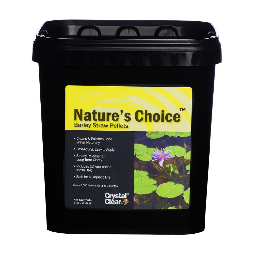 Nature's Choice Barley Straw Pellets for Pond Treatment, 5 lbs