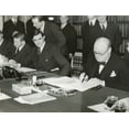 thumbnail image 1 of Winston Churchill Signing The 'Lend Lease' Agreement To Lease British Bases To The U.S. March 11 History, 1 of 2
