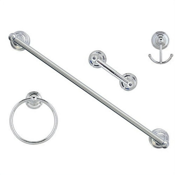 Winston Porter Fan 4 Piece Bathroom Hardware Set