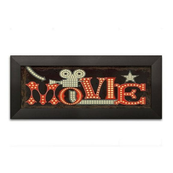 Winston Porter 'Movie Lights II' Textual Art