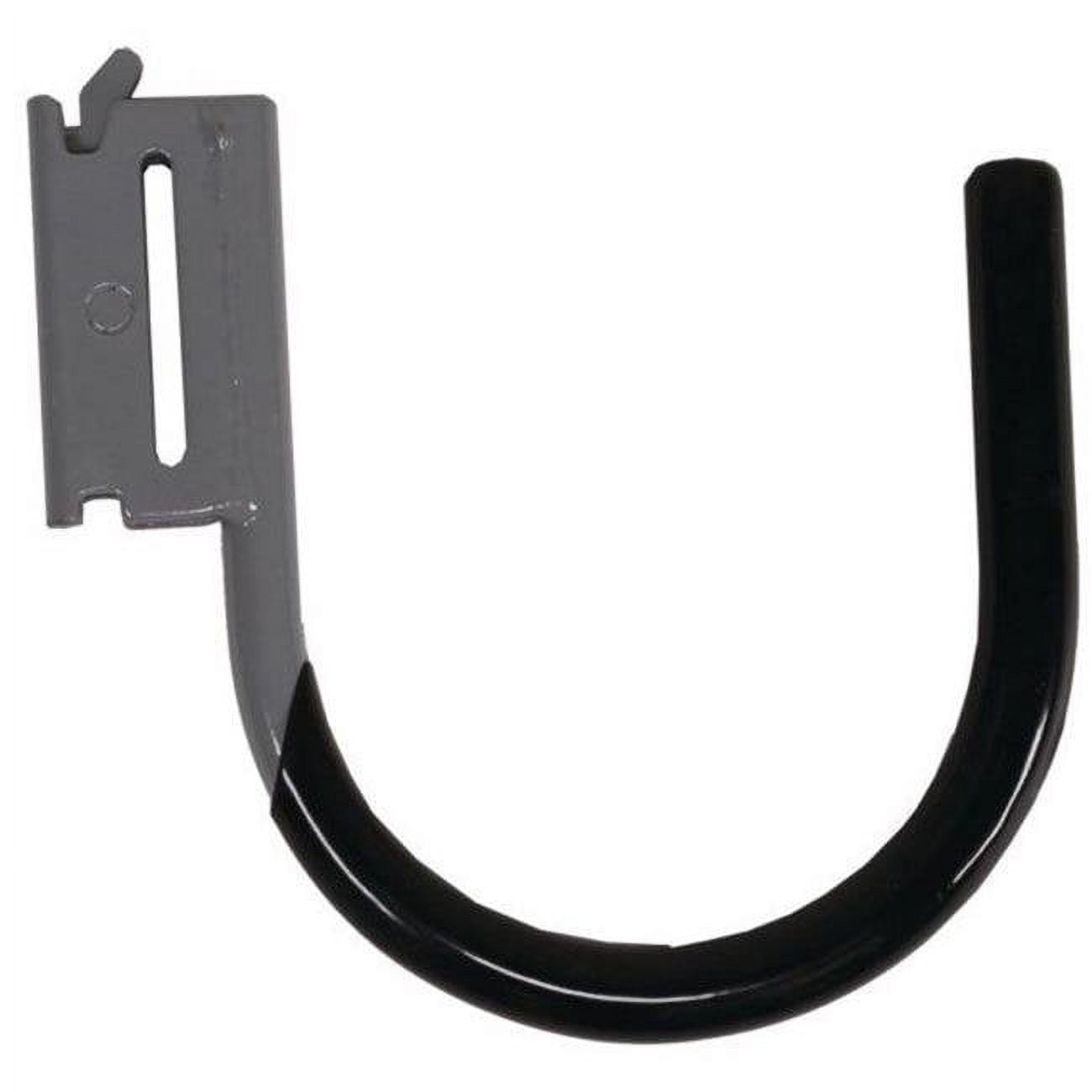 Gray and Black Powder Coated Large Steel J Hook