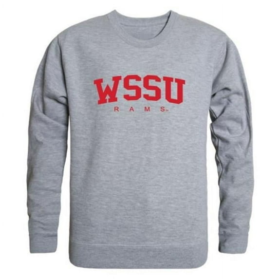 Winston-Salem State University Rams Game Day Crewneck Sweatshirt, Heather Grey - Medium