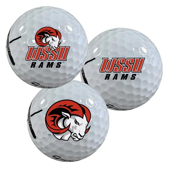 Winston-Salem State University Rams Logo Edition Officially Licensed NCAA Taylormade Distance+ Golf Balls 12-Pack (Dozen)